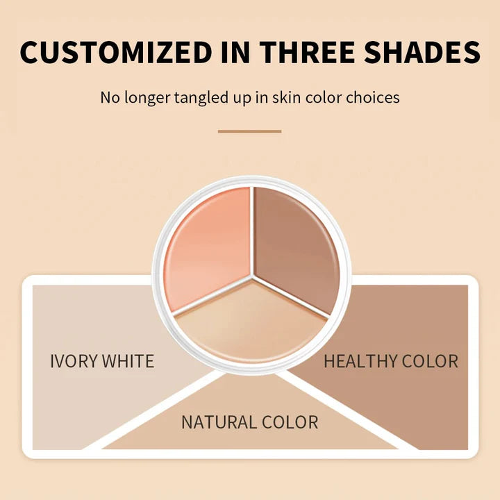 3 IN 1 Waterproof Tricolor Concealer - Face Skin Concealer
