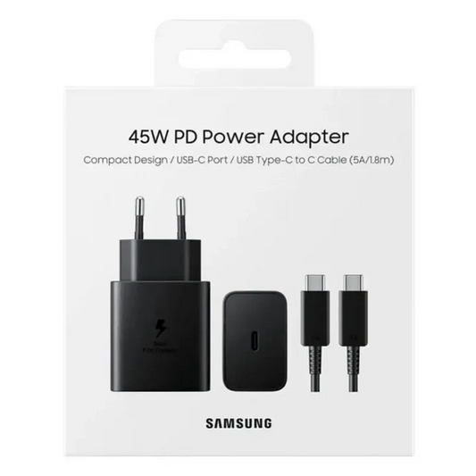 Samsung 45w Super Fast Charger With With Free C to C Cable