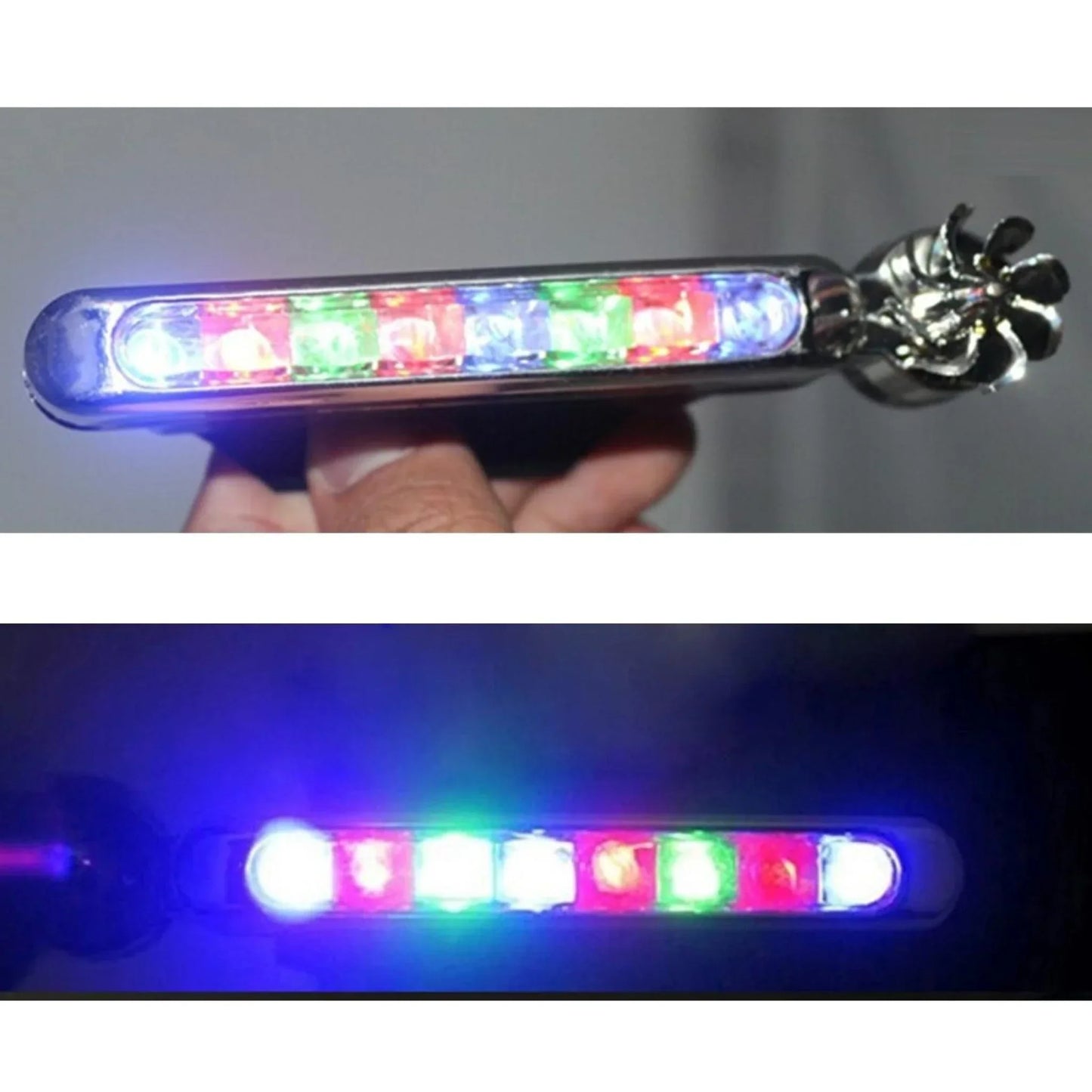 PACK OF 2 UNIVERSAL WIND ENERGY - 8 LED HEAD LAMP WIND POWER CAR RUNNING LIGHT