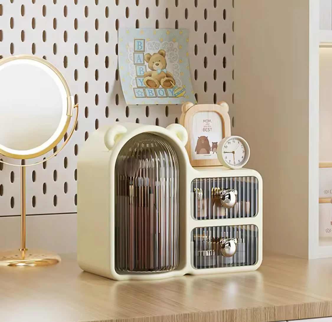 Rotating Bear Cosmetics Storage Organizer