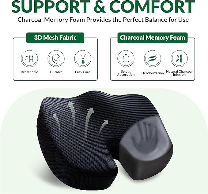 Back & Tailbone Support Cushion