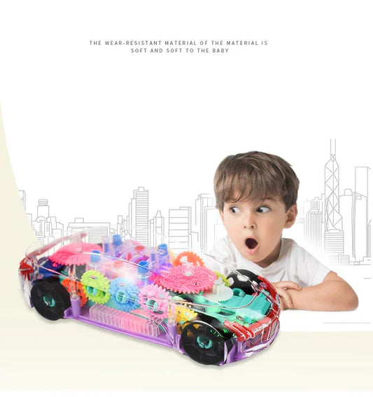 Transparent Colorful Car Toy