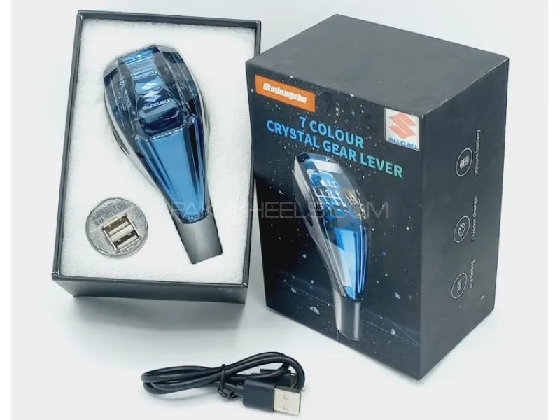 1 Pc Universal Suzuki Crystal Shape Gear Knob Car LED Handball Crystal Touch Activated