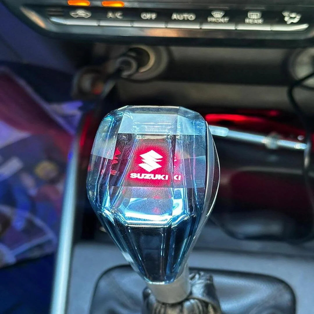 1 Pc Universal Suzuki Crystal Shape Gear Knob Car LED Handball Crystal Touch Activated