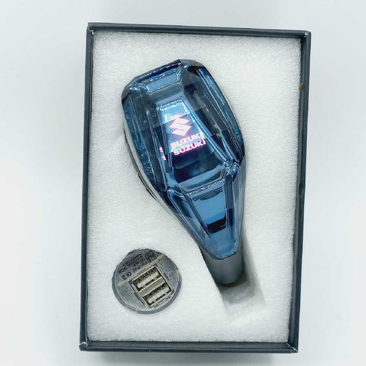 1 Pc Universal Crystal Shape Gear Knob Car LED