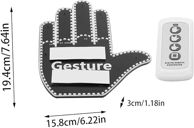 Car Hand Gesture Remote LED Light