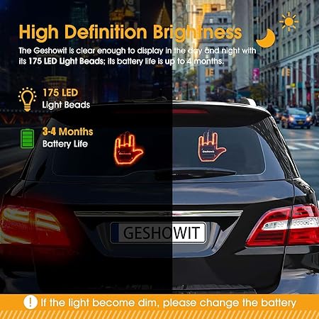 Car Hand Gesture Remote LED Light