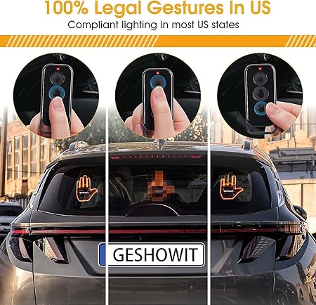 Car Hand Gesture Remote LED Light