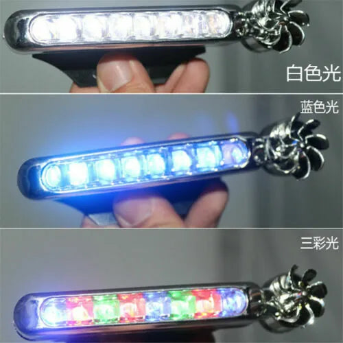 PACK OF 2 UNIVERSAL WIND ENERGY - 8 LED HEAD LAMP WIND POWER CAR RUNNING LIGHT