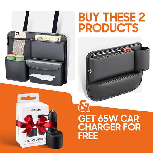 Keep Your Car Neat + Get a Free Fast Car Charger!