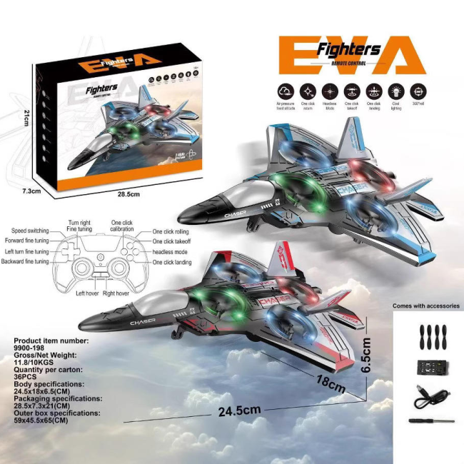 2.4GHz RC EVA Fighter Jet Model