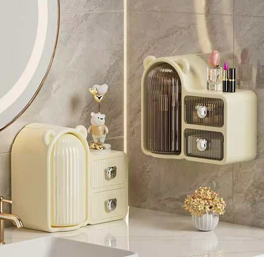 Rotating Bear Cosmetics Storage Organizer