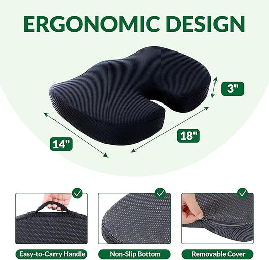 Back & Tailbone Support Cushion