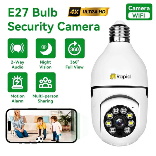 Wireless Security 360° Bulb Camera - Smart WiFi CCTV Camera