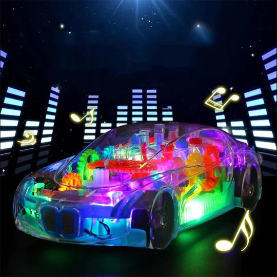 Transparent Colorful Car Toy