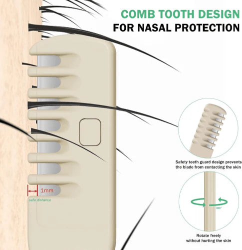 2 In 1 Portable Manual Nose Hair Trimmer