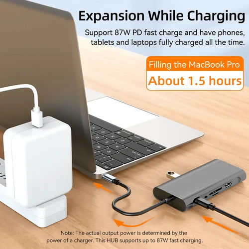 USB Type C to 11 In 1 HUB